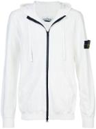 Stone Island Knitted Zip-up Hoodie - White