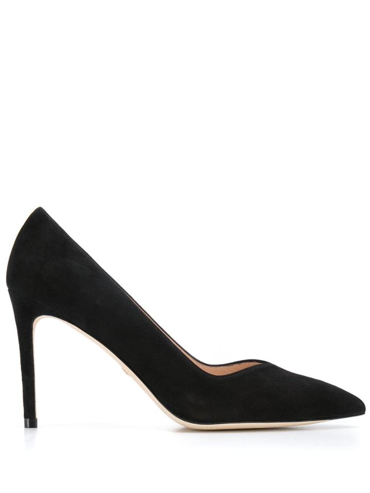 Stuart Weitzman Suede Pump - Black