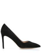 Stuart Weitzman Suede Pump - Black