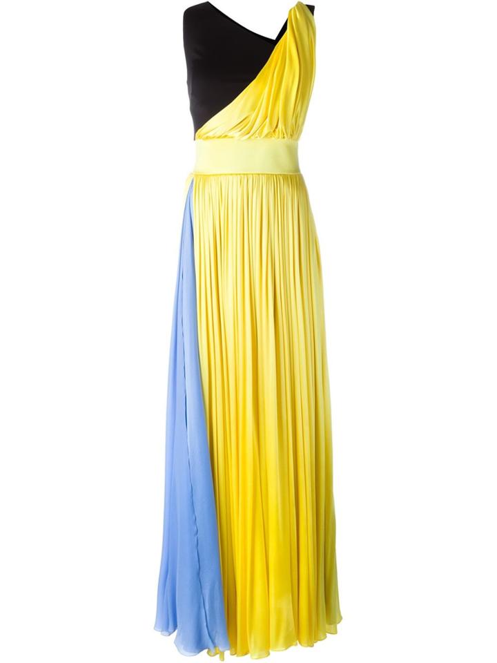 Fausto Puglisi Block Colour Gown - Yellow & Orange