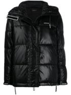 Emporio Armani Hooded Puffer Jacket - Black