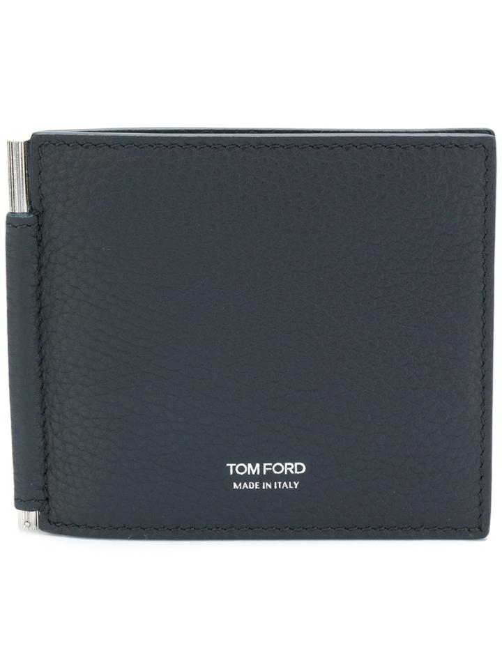 Tom Ford Billfold Money Clip Wallet - Blue