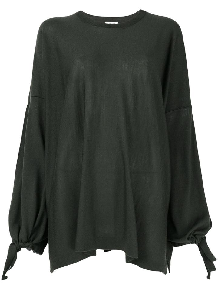 P.a.r.o.s.h. Tie Sleeve Sweatshirt - Green