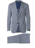 Tagliatore Light Check Suit - Grey