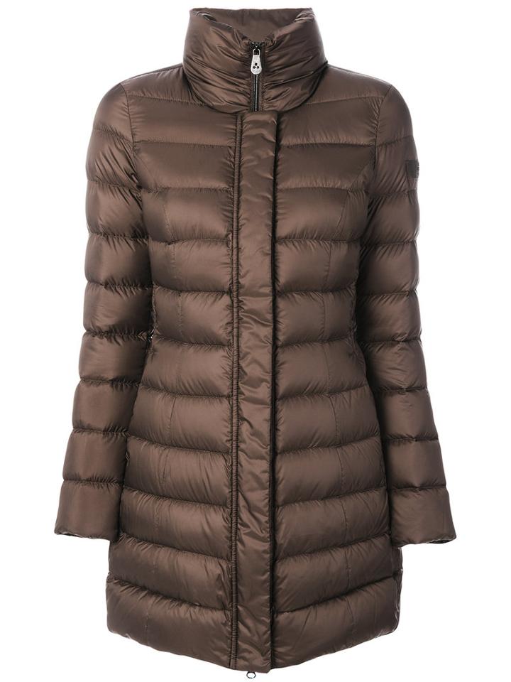 Peuterey - Puffer Jacket - Women - Polyester/polyester/duck Feathers/goose Down - 44, Brown, Polyester/polyester/duck Feathers/goose Down