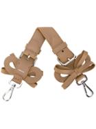 Fendi - Mini Bow Bag Strap - Women - Calf Leather - One Size, Nude/neutrals, Calf Leather