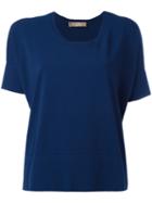 Cruciani Loose Fit Sweatshirt, Women's, Size: 44, Blue, Polyamide/viscose