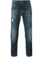 Dolce & Gabbana Ripped Jeans, Men's, Size: 44, Blue, Cotton