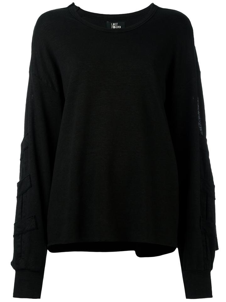 Lost & Found Ria Dunn Strait Sweatshirt, Women's, Size: Small, Blue, Cotton/linen/flax/spandex/elastane