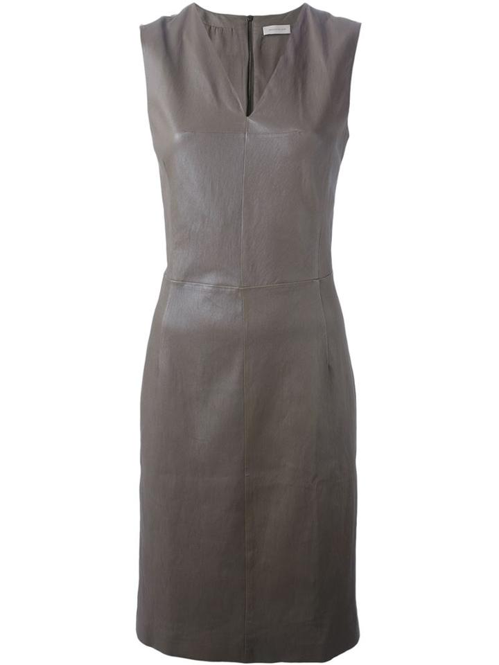 Maison Ullens Fitted Lambskin Dress