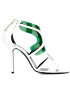 Pierre Hardy Shades Sandals, Women's, Size: 36, White, Leather/pvc