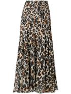 Sonia Rykiel Long Leopard Print Skirt - Nude & Neutrals
