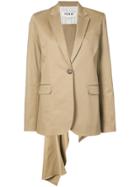 Monse High Low Hem Blazer - Brown