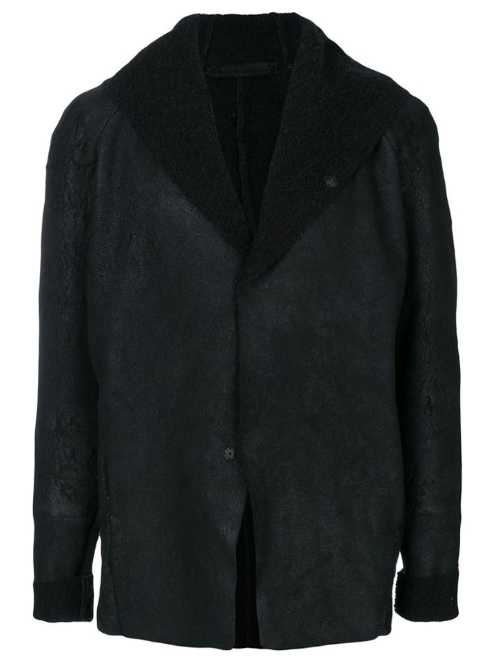 Salvatore Santoro Hooded Raw Edge Jacket - Black