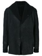 Salvatore Santoro Hooded Raw Edge Jacket - Black