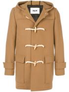 Msgm Double Breasted Duffle Coat - Nude & Neutrals