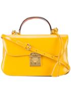 Mark Cross Accordion Style Bag - Yellow & Orange