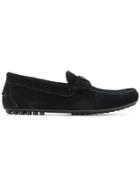 Emporio Armani Logo Plaque Loafers - Black