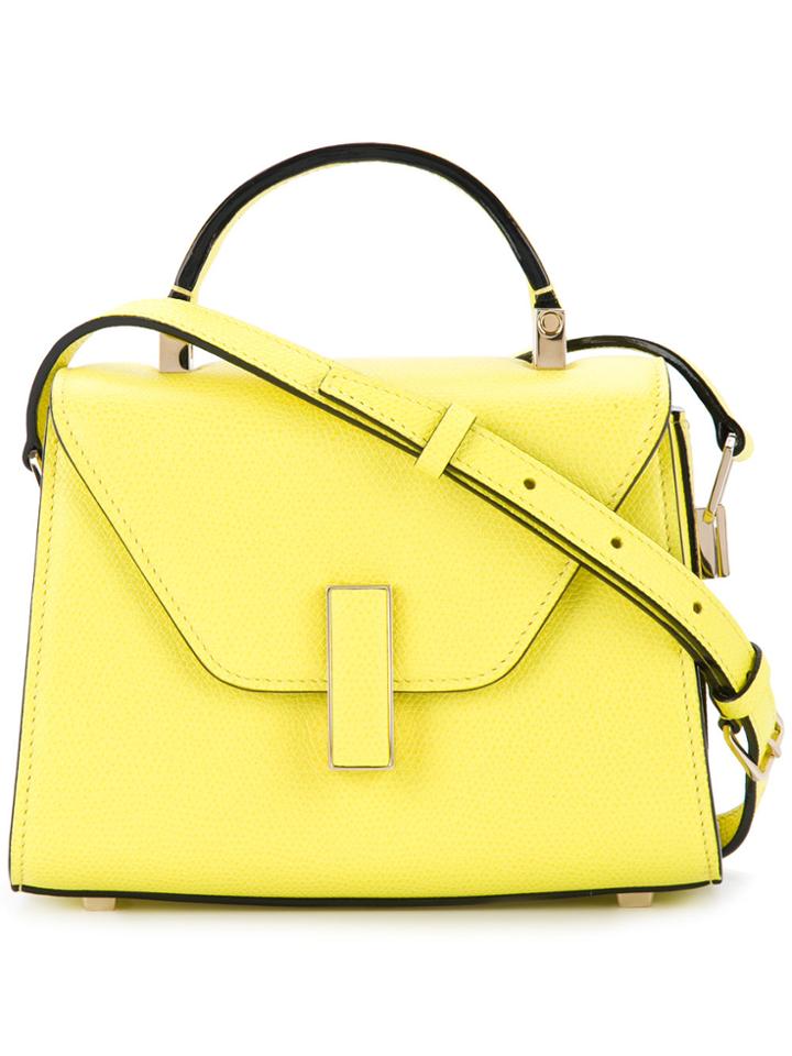 Valextra Top Handle Clutch - Yellow & Orange