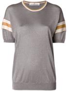 Golden Goose Deluxe Brand Color Block Top - Grey