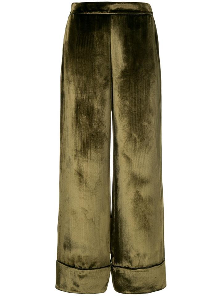 Layeur Barbara Wide-leg Trousers - Green