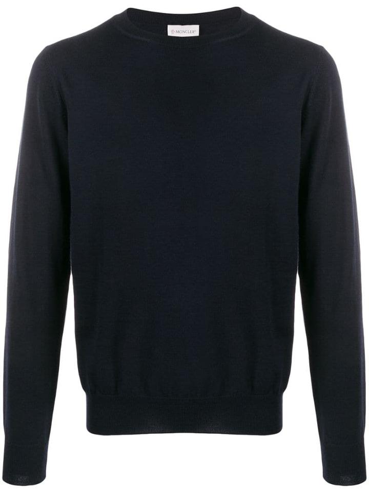 Moncler Side Stripe Jumper - Blue