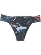 Lygia & Nanny Printed Bikini Briefs, Women's, Size: 40, Black, Polyamide/spandex/elastane