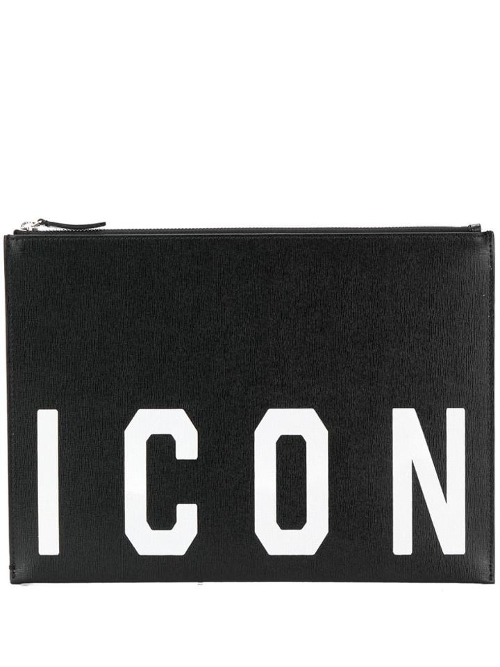 Dsquared2 Icon Clutch - Black