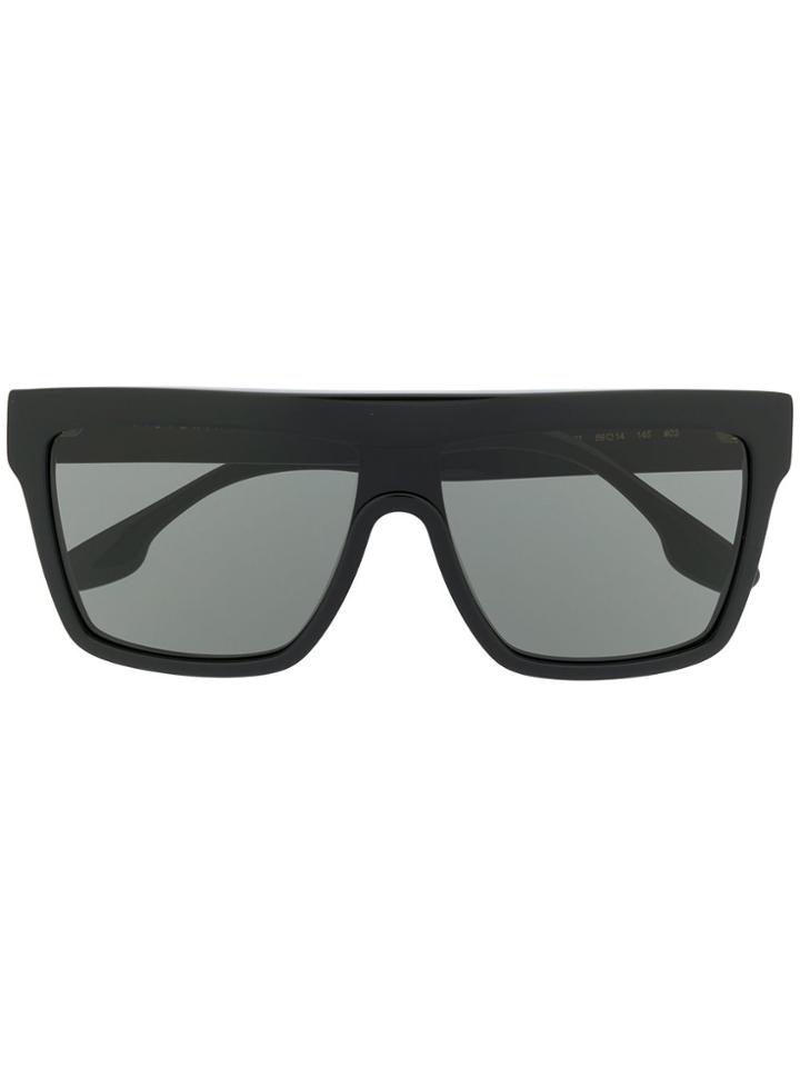 Victoria Beckham Vb99s Square-frame Sunglasses - Black