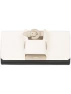 Perrin Paris Buckle Detail Clutch - Black