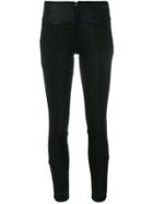 Transit Skinny Panelled Trousers - Black