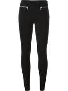 Roberto Cavalli Zip Pocket Leggings, Women's, Size: 40, Black, Viscose/polyamide/spandex/elastane/cotton