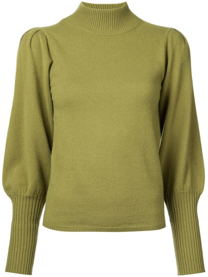 Sea Caylin Puff Sleeve Jumper - Green