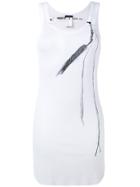 Ann Demeulemeester Feather Printed Tank Top - White