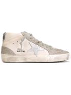Golden Goose Deluxe Brand Mid Star Sneakers, Women's, Size: 41, Grey, Leather/rubber
