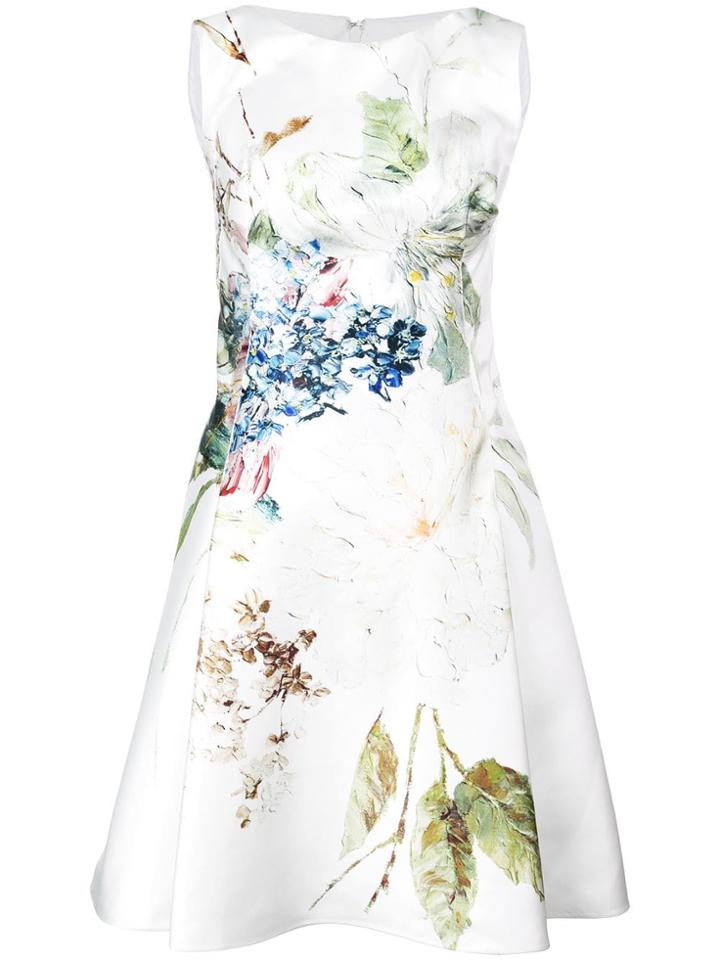 Rubin Singer Printed Cocktail Dress - White