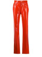 Fiorucci Yves Vinyl Trousers - Orange