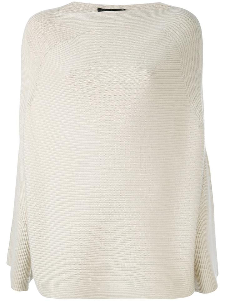 Calvin Klein Collection - Cashmere Oversized Ribbed Sweater - Women - Cashmere - S, Nude/neutrals, Cashmere
