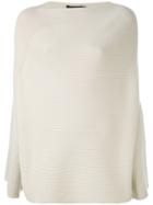 Calvin Klein Collection - Cashmere Oversized Ribbed Sweater - Women - Cashmere - S, Nude/neutrals, Cashmere