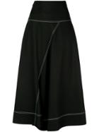 Lee Mathews Jackie Asymmetric Skirt - Black