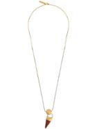 Marni Resin Pendant Necklace - Gold