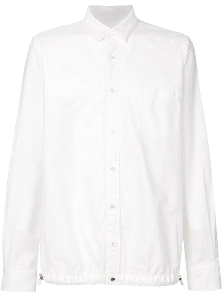 Sacai Drawstring Hem Shirt Jacket - White