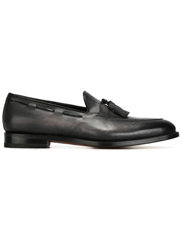 Santoni Tassel Loafers - Grey