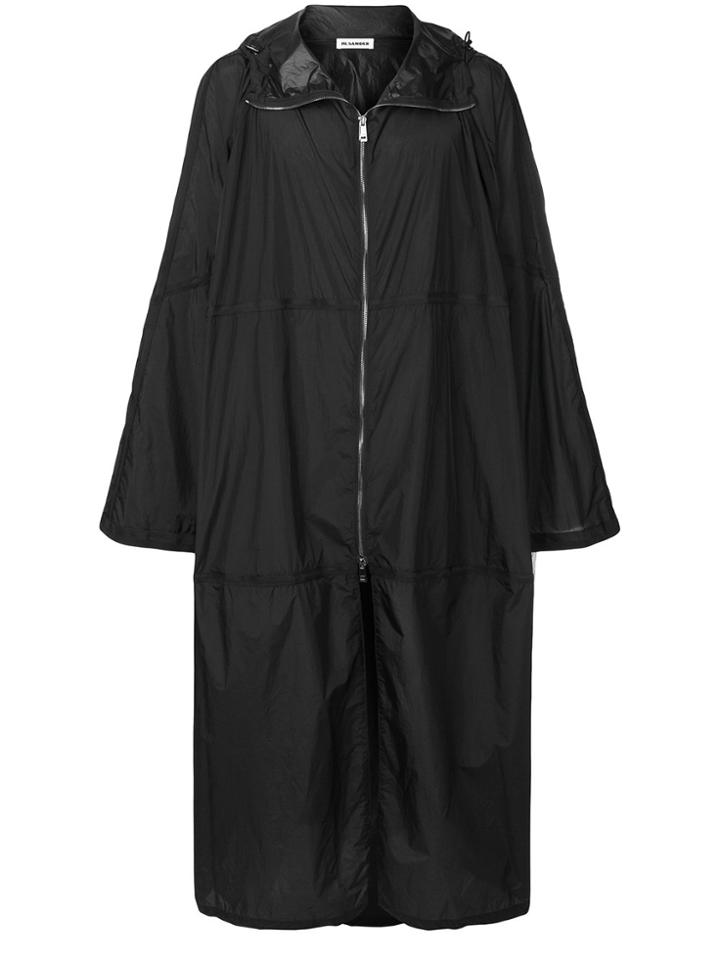 Jil Sander Oversized Zipped Coat - Blue