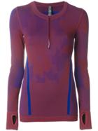 Adidas By Stella Mccartney Colour-block Fitted Top - Multicolour