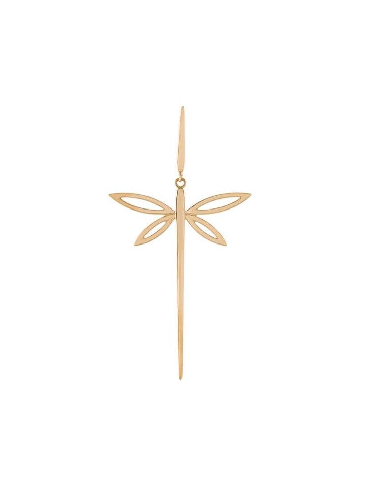 Anapsara 18kt Gold Dragonfly Earring - Yellow