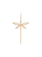 Anapsara 18kt Gold Dragonfly Earring - Yellow