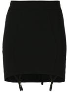 Murmur Suspender Skirt - Black