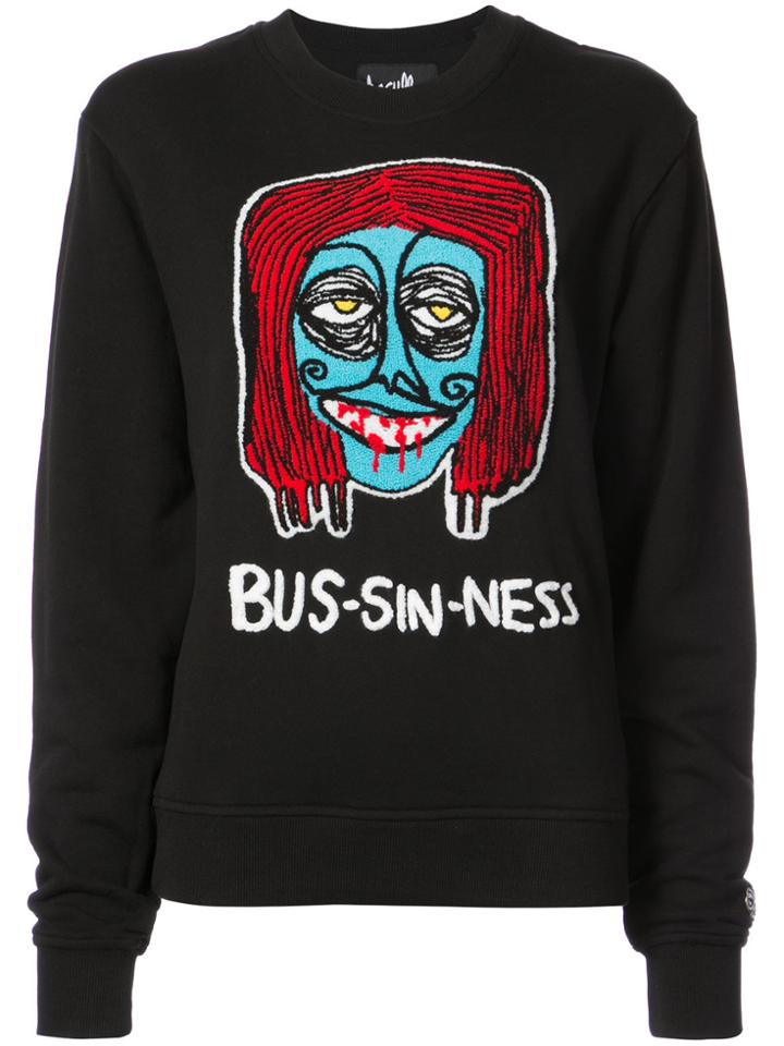 Haculla Bus-sin-ness Crewneck Sweater - Black