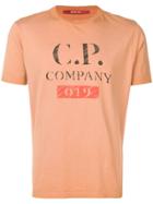 Cp Company Vintage Logo Print T-shirt - Brown